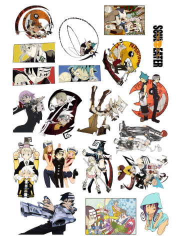 Стікерпак А4 Пожирач Душ (Soul Eater)