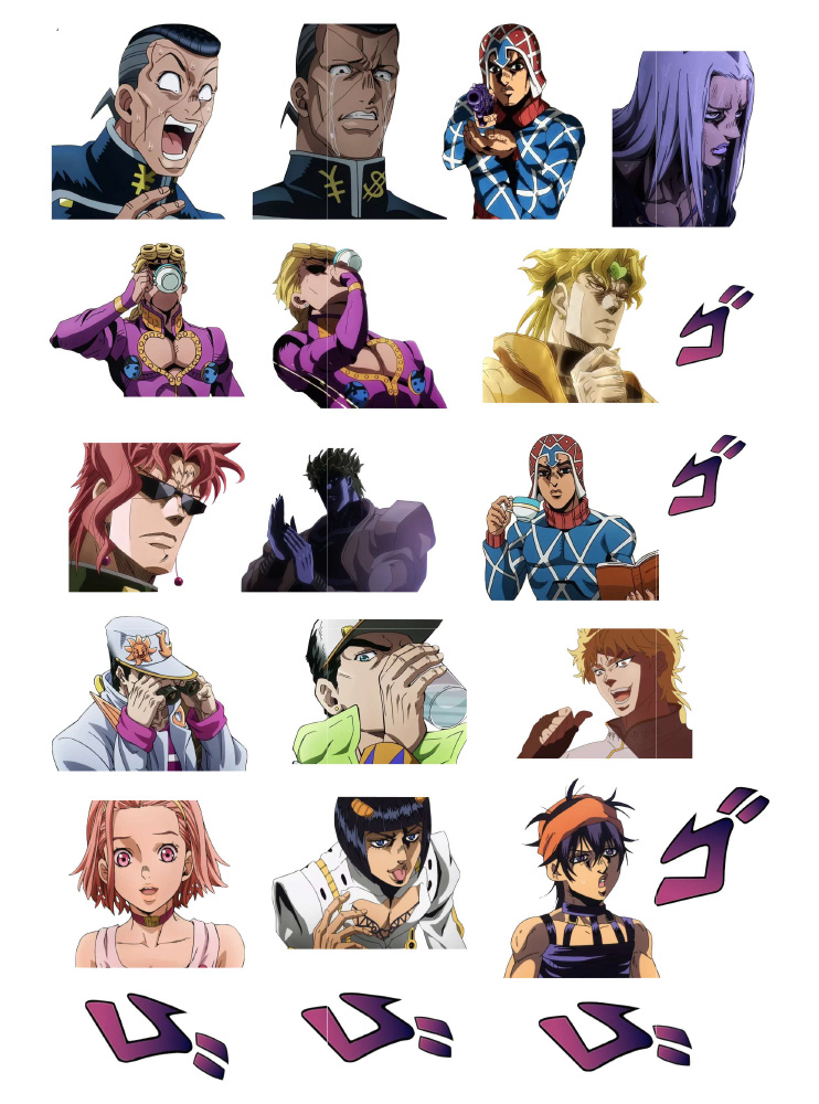 Стікерпак А4 Неймовірні пригоди ДжоДжо 2 (JoJo's Bizarre Adventure) Стікерпак А4 Неймовірні пригоди ДжоДжо 2 (JoJo's Bizarre Adventure)
