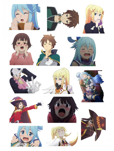 Стікерпак А4 Коносуба 2 (KonoSuba)