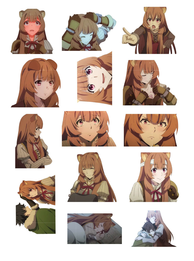 Стікерпак А4 Рафталія 2 (The Rising of the Shield Hero)