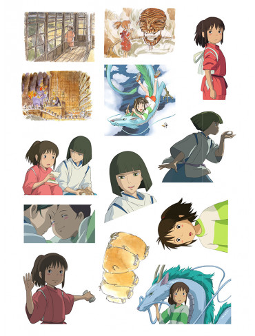 Стікерпак А4 Віднесені привидами (Spirited away)