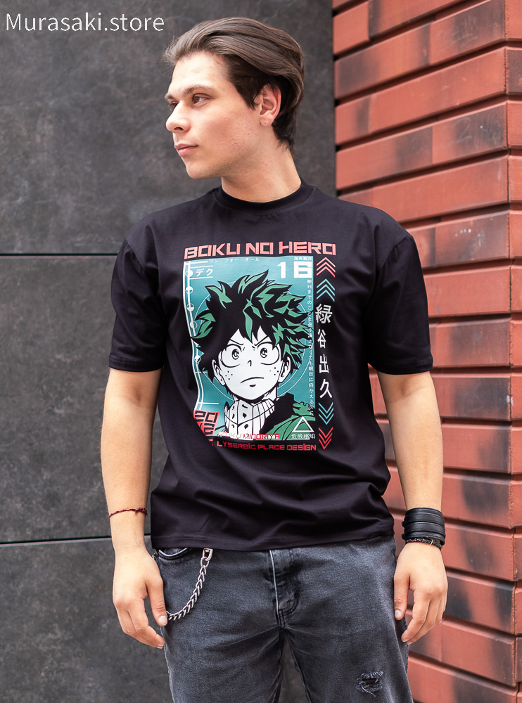 Футболка Ізуку Мідорія (Boku no Hero Academia)